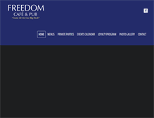 Tablet Screenshot of freedomcafeandpub.com